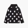 Marc Jacobs The Brushed Spots Knit Hoodie BLACK/WHITE -Fashion Store MJI 2F3RTP016K22 005 F8F8F8 1 1 MAIN