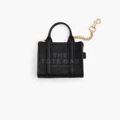 Marc Jacobs The Nano Tote Bag Charm BLACK -Fashion Store MJI 2F3SCP005S07 001 F8F8F8 1 1 MAIN 3