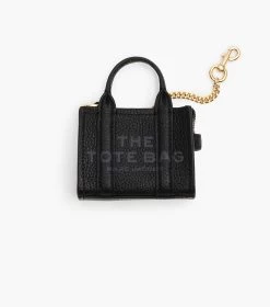 Marc Jacobs The Nano Tote Bag Charm BLACK -Fashion Store MJI 2F3SCP005S07 001 F8F8F8 1 1 MAIN 4