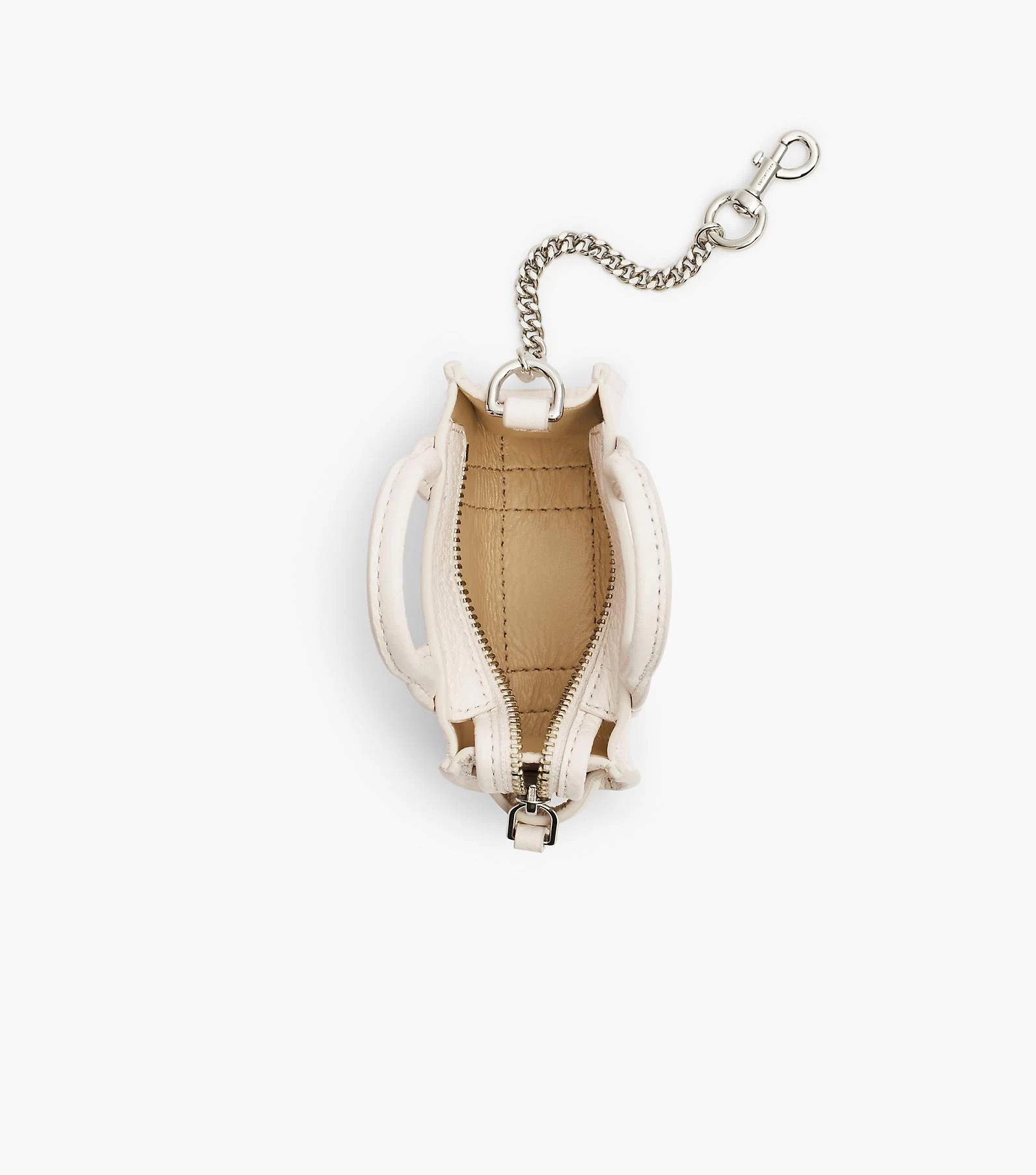 Marc Jacobs The Nano Tote Bag Charm COTTON/SILVER 10 Marc Jacobs The Nano Tote Bag Charm COTTON/SILVER - Image 8