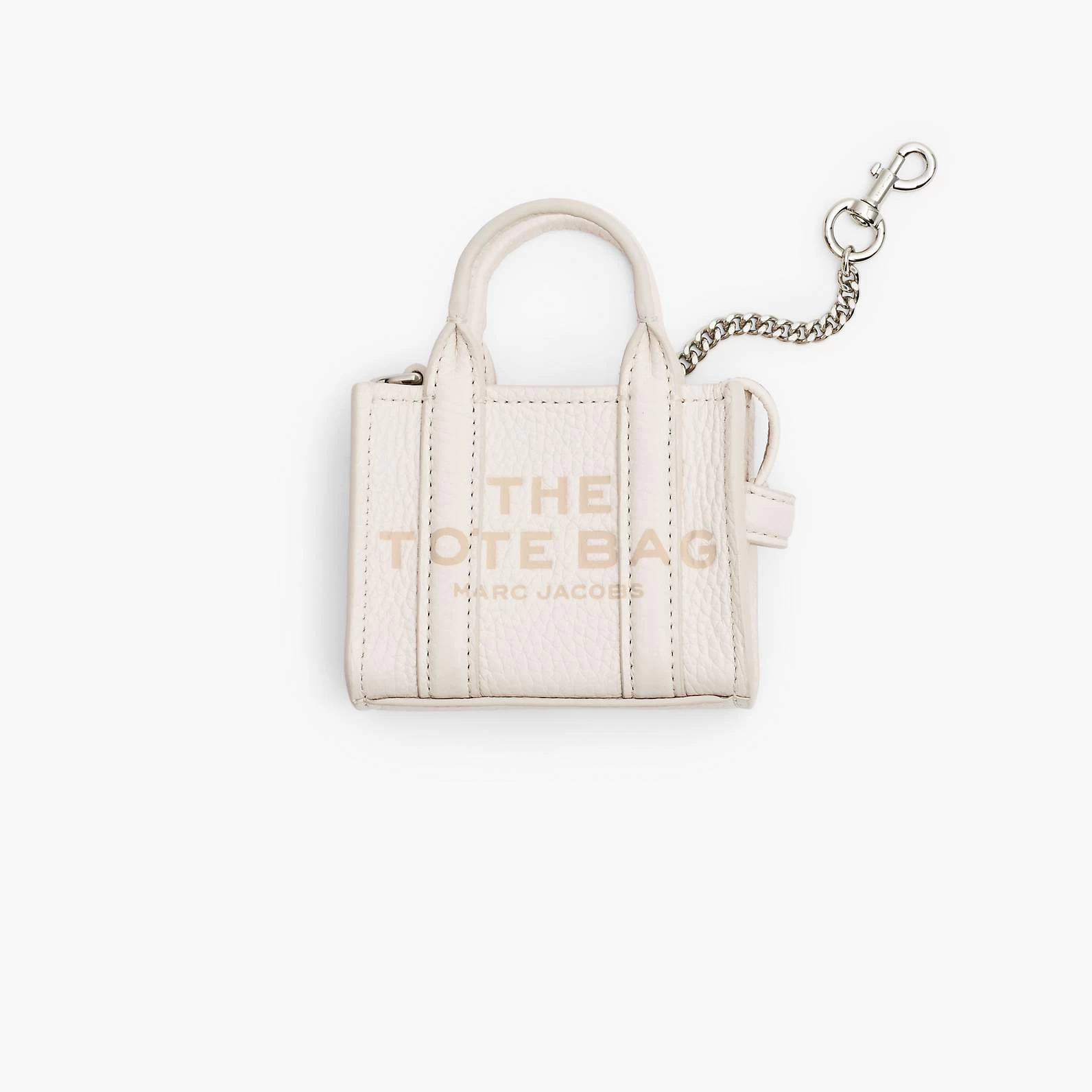 Marc Jacobs The Nano Tote Bag Charm FLURO CANDY PINK 4 Marc Jacobs The Nano Tote Bag Charm FLURO CANDY PINK - Image 2