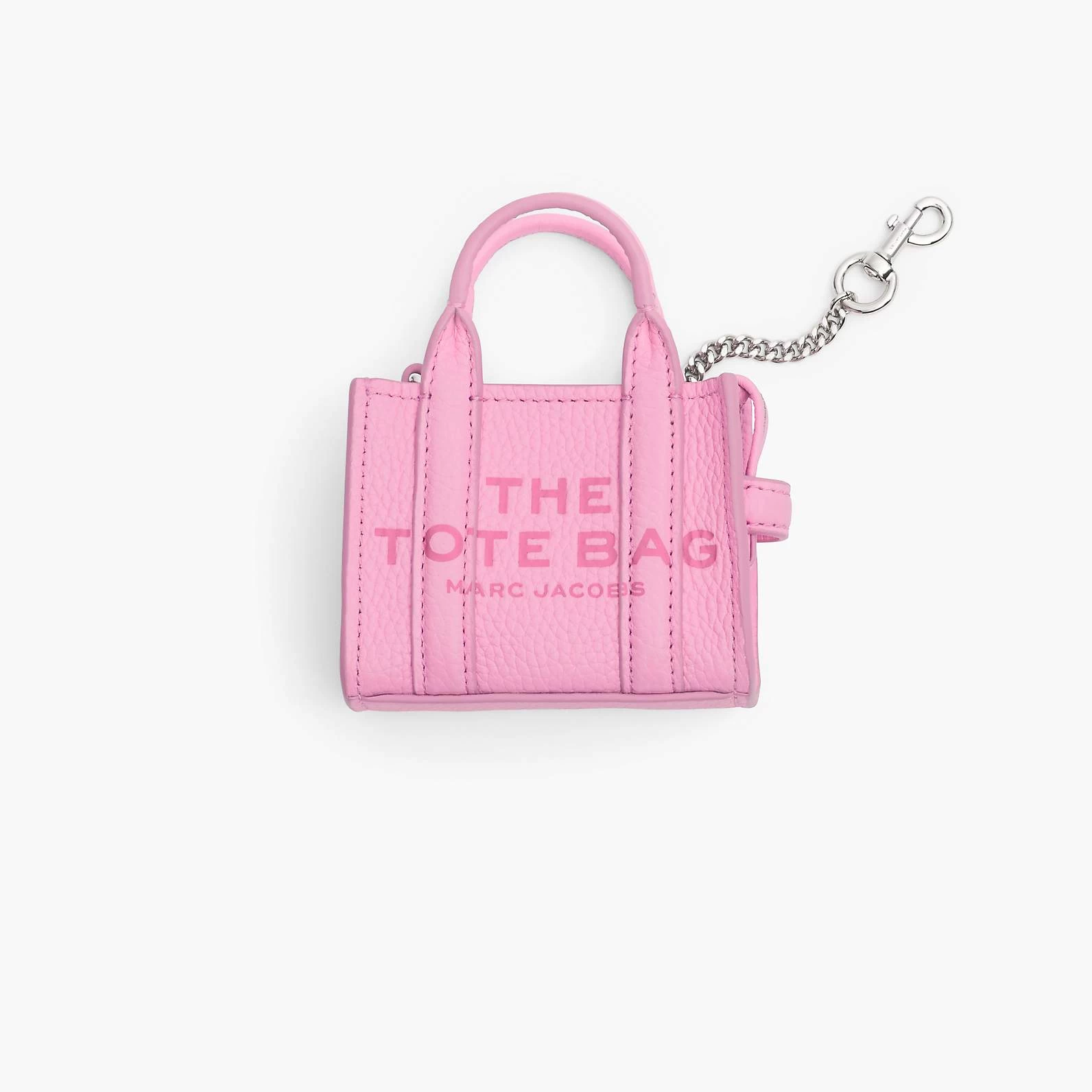 Marc Jacobs The Nano Tote Bag Charm FLURO CANDY PINK 6 Marc Jacobs The Nano Tote Bag Charm FLURO CANDY PINK - Image 4