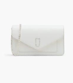 Marc Jacobs The Longshot Chain Wallet DTM WHITE 14 Marc Jacobs The Longshot Chain Wallet DTM WHITE -Fashion Store MJI 2F3SMN053S07 100 F8F8F8 1 1 MAIN 2