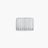 Marc Jacobs The Monogram Metallic Mini Compact Wallet SILVER/BRIGHT WHITE -Fashion Store MJI 2F3SMP032S07 113 F8F8F8 1 1 MAIN