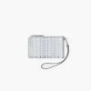 Marc Jacobs The Monogram Metallic Top Zip Wristlet Wallet SILVER/BRIGHT WHITE -Fashion Store MJI 2F3SMP035S07 113 F8F8F8 1 1 MAIN