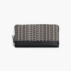 Marc Jacobs The Monogram Jacquard Continental Wallet BEIGE MULTI