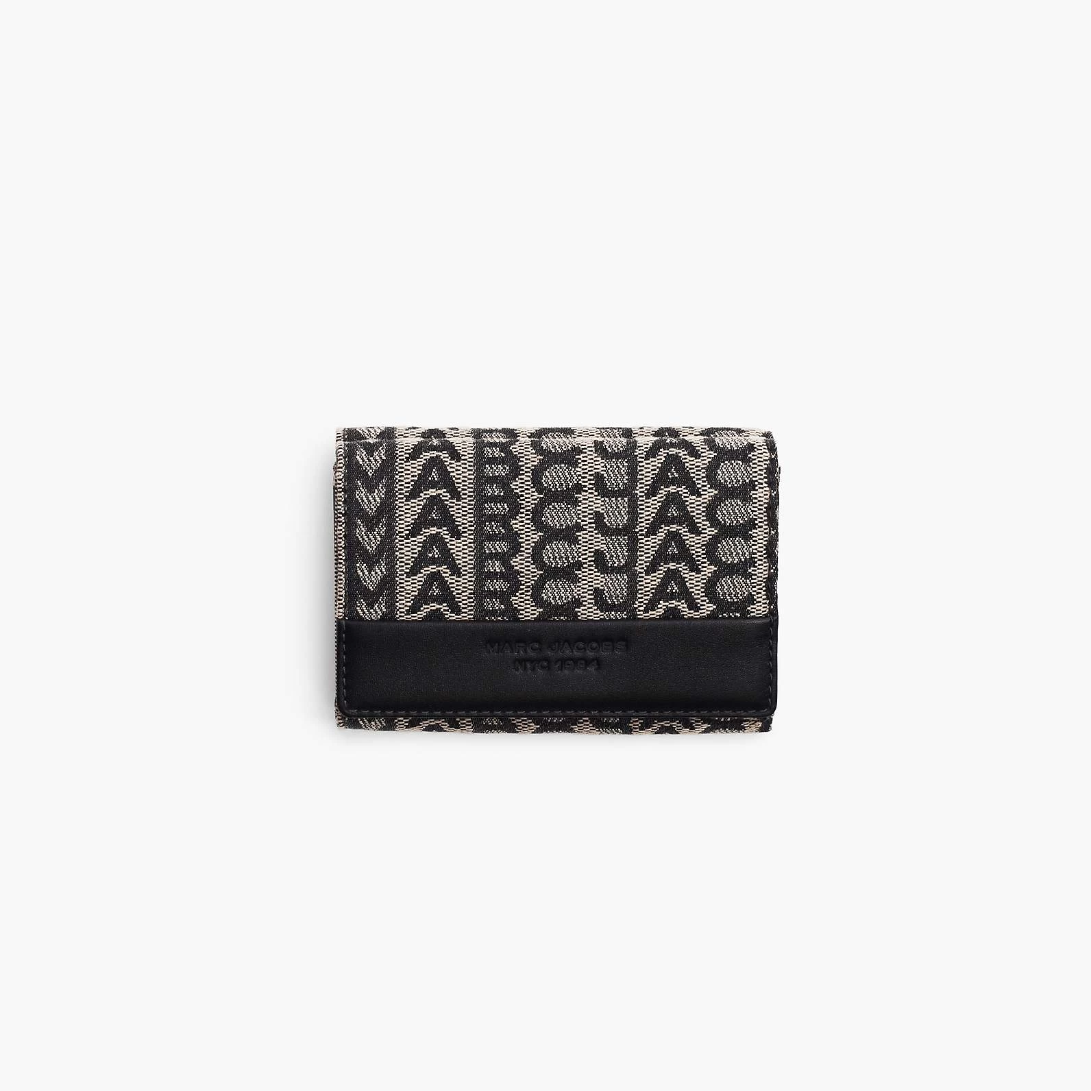 Marc Jacobs The Monogram Jacquard Trifold Wallet BEIGE MULTI 3 Marc Jacobs The Monogram Jacquard Trifold Wallet BEIGE MULTI