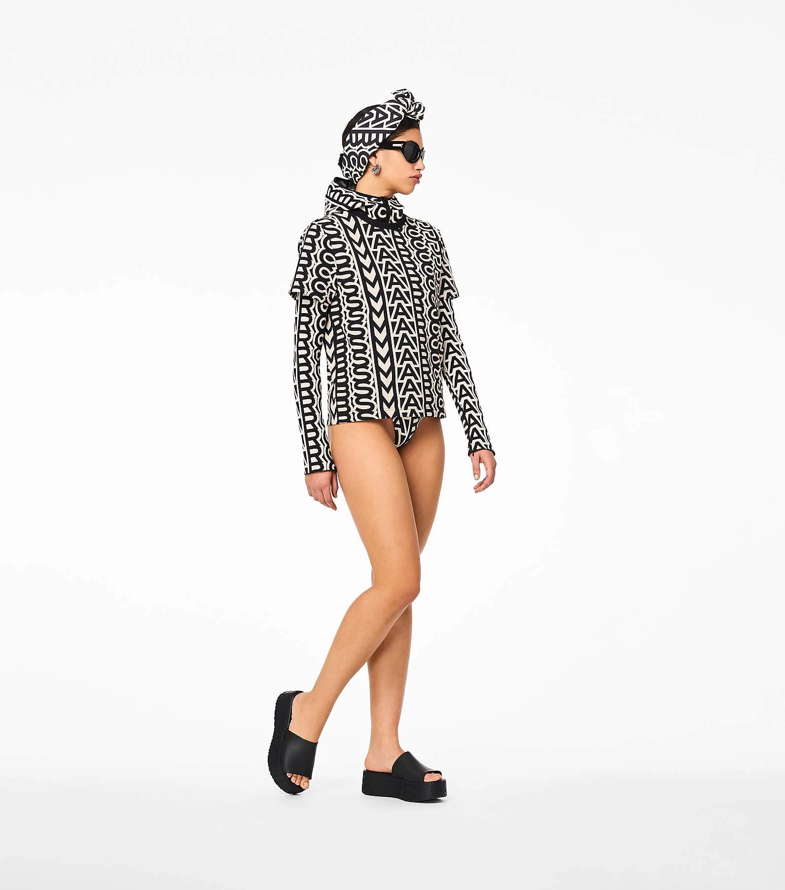 Melissa X Marc Jacobs Becky Platform Slide BLACK 8 Melissa X Marc Jacobs Becky Platform Slide BLACK - Image 6