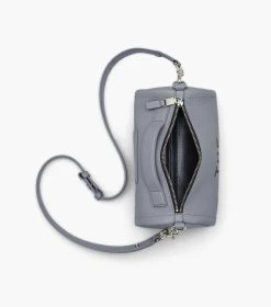 Marc Jacobs The Leather Duffle Bag WOLF GREY -Fashion Store MJI 2P3HDF003H01 050 F8F8F8 1 1 ALT3