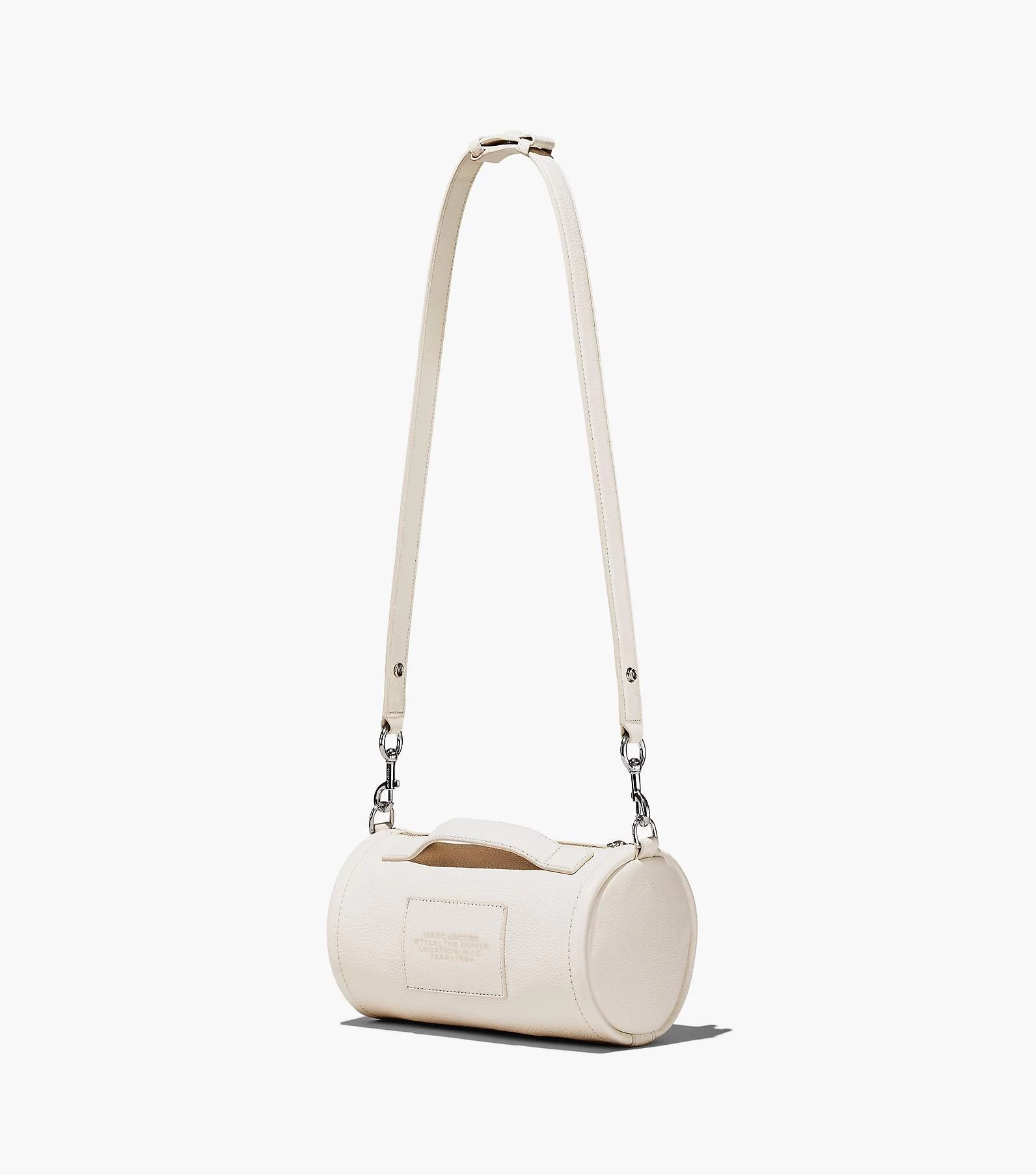 Marc Jacobs The Leather Duffle Bag COTTON/SILVER 9 Marc Jacobs The Leather Duffle Bag COTTON/SILVER - Image 7