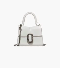 Marc Jacobs The St. Marc Mini Top Handle WHITE -Fashion Store MJI 2P3HSC004H01 100 F8F8F8 1 1 MAIN 2