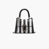 Marc Jacobs The Striped St. Marc Mini Top Handle BLACK/WHITE