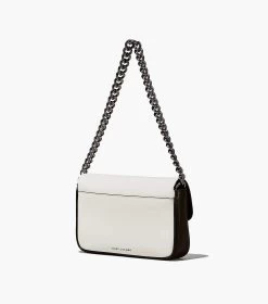Marc Jacobs The Bi-Color J Marc Shoulder Bag BLACK/WHITE -Fashion Store MJI 2P3HSH025H01 005 F8F8F8 1 1 ALT2