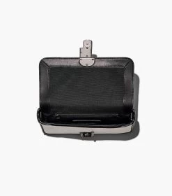 Marc Jacobs The Bi-Color J Marc Shoulder Bag BLACK/WHITE -Fashion Store MJI 2P3HSH025H01 005 F8F8F8 1 1 ALT6