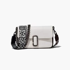 Marc Jacobs The Bi-Color J Marc Shoulder Bag BLACK/WHITE