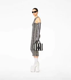 Marc Jacobs The Striped Small Tote Bag BLACK/WHITE -Fashion Store MJI 2P3HTT023H01 005 F8F8F8 1 1 ALT3