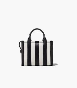 Marc Jacobs The Striped Small Tote Bag BLACK/WHITE -Fashion Store MJI 2P3HTT023H01 005 F8F8F8 1 1 ALT5