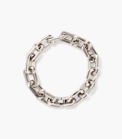 Marc Jacobs The J Marc Chain Link Bracelet SILVER 9 Marc Jacobs The J Marc Chain Link Bracelet SILVER -Fashion Store MJI 2P3JBR001J36 040 F8F8F8 1 1 MAIN 2