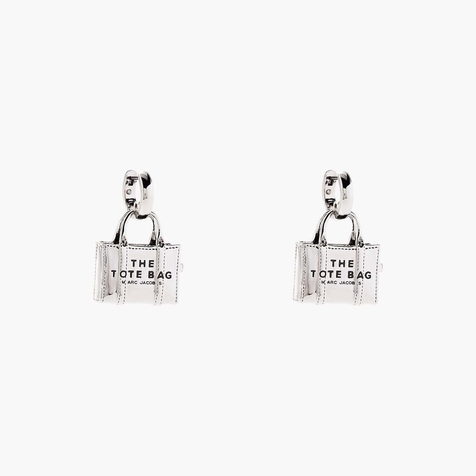 Marc Jacobs The Tote Bag Earrings LIGHT ANTIQUE SILVER 3 Marc Jacobs The Tote Bag Earrings LIGHT ANTIQUE SILVER