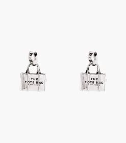 Marc Jacobs The Tote Bag Earrings LIGHT ANTIQUE SILVER 9 Marc Jacobs The Tote Bag Earrings LIGHT ANTIQUE SILVER -Fashion Store MJI 2P3JER001J46 029 F8F8F8 1 1 MAIN 2