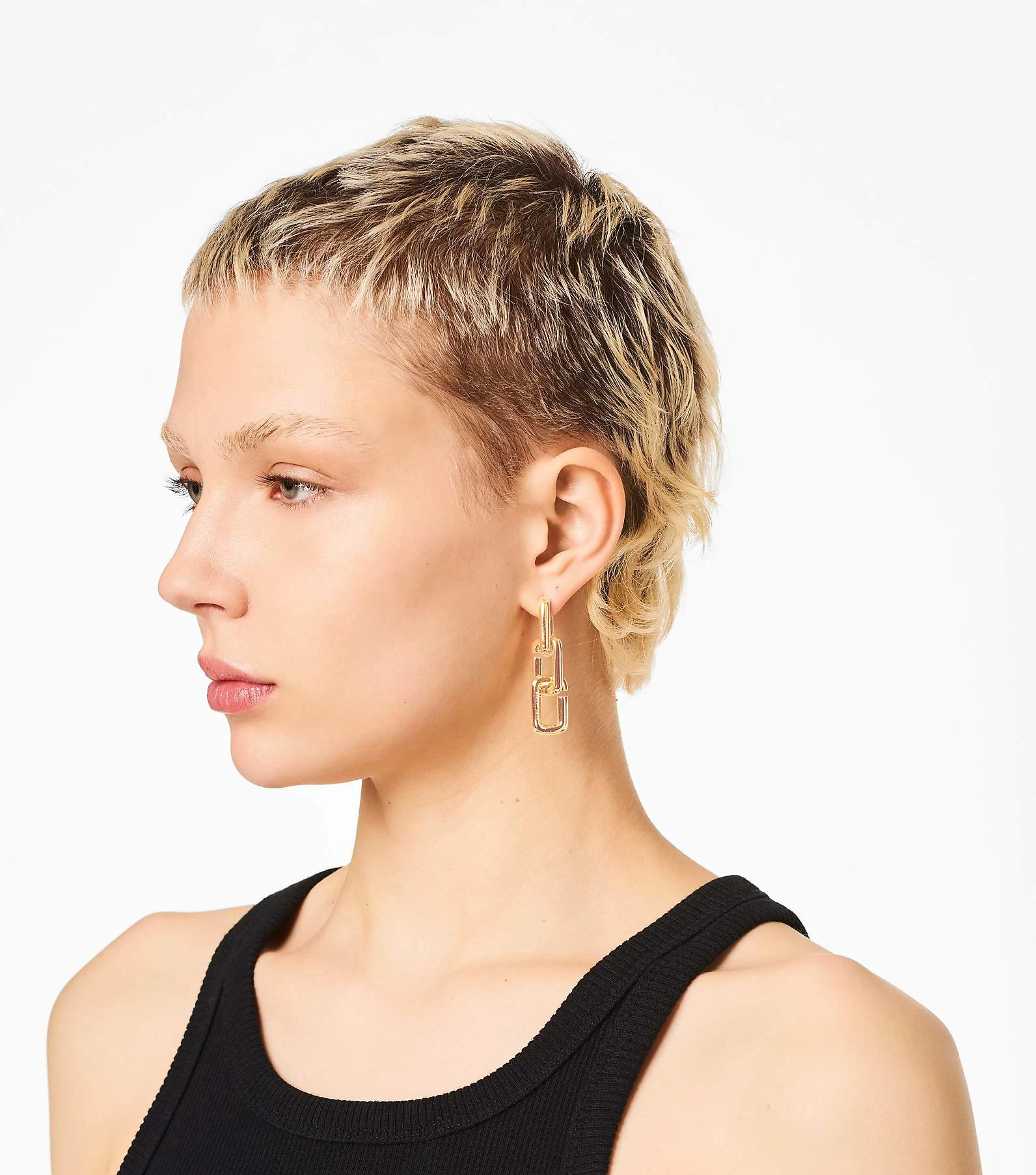 Marc Jacobs The J Marc Chain Link Earrings GOLD 6 Marc Jacobs The J Marc Chain Link Earrings GOLD - Image 4