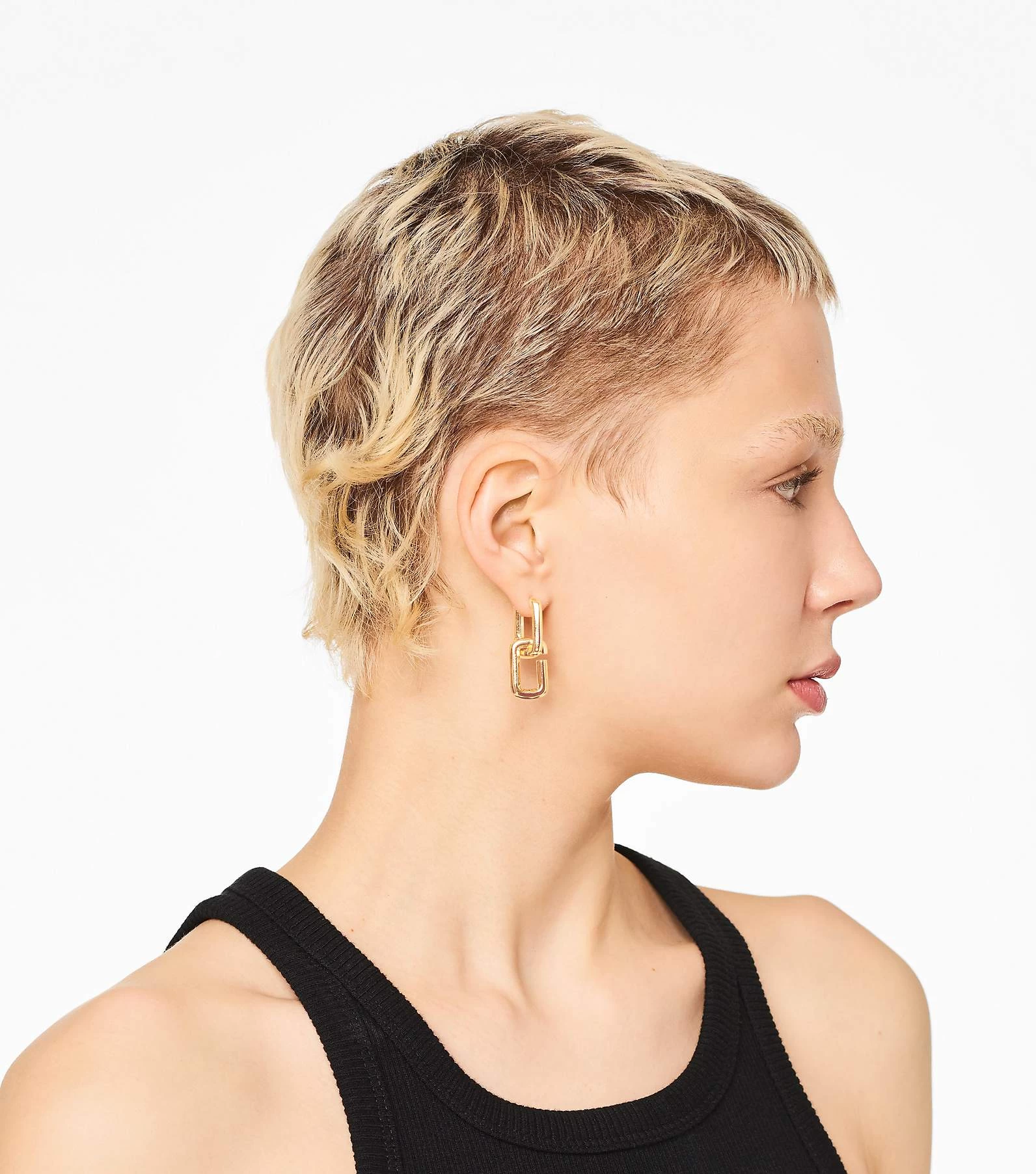 Marc Jacobs The J Marc Chain Link Earrings GOLD 7 Marc Jacobs The J Marc Chain Link Earrings GOLD - Image 5