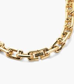 Marc Jacobs The J Marc Chain Link Necklace GOLD -Fashion Store MJI 2P3JNC001J32 710 F8F8F8 1 1 ALT2