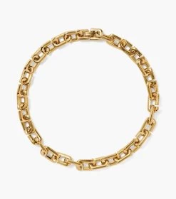 Marc Jacobs The J Marc Chain Link Necklace GOLD -Fashion Store MJI 2P3JNC001J32 710 F8F8F8 1 1 MAIN 2