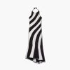 Marc Jacobs The Wave Halter Dress BLACK/IVORY -Fashion Store MJI 2P3RDR007C15 004 F8F8F8 1 1 MAIN