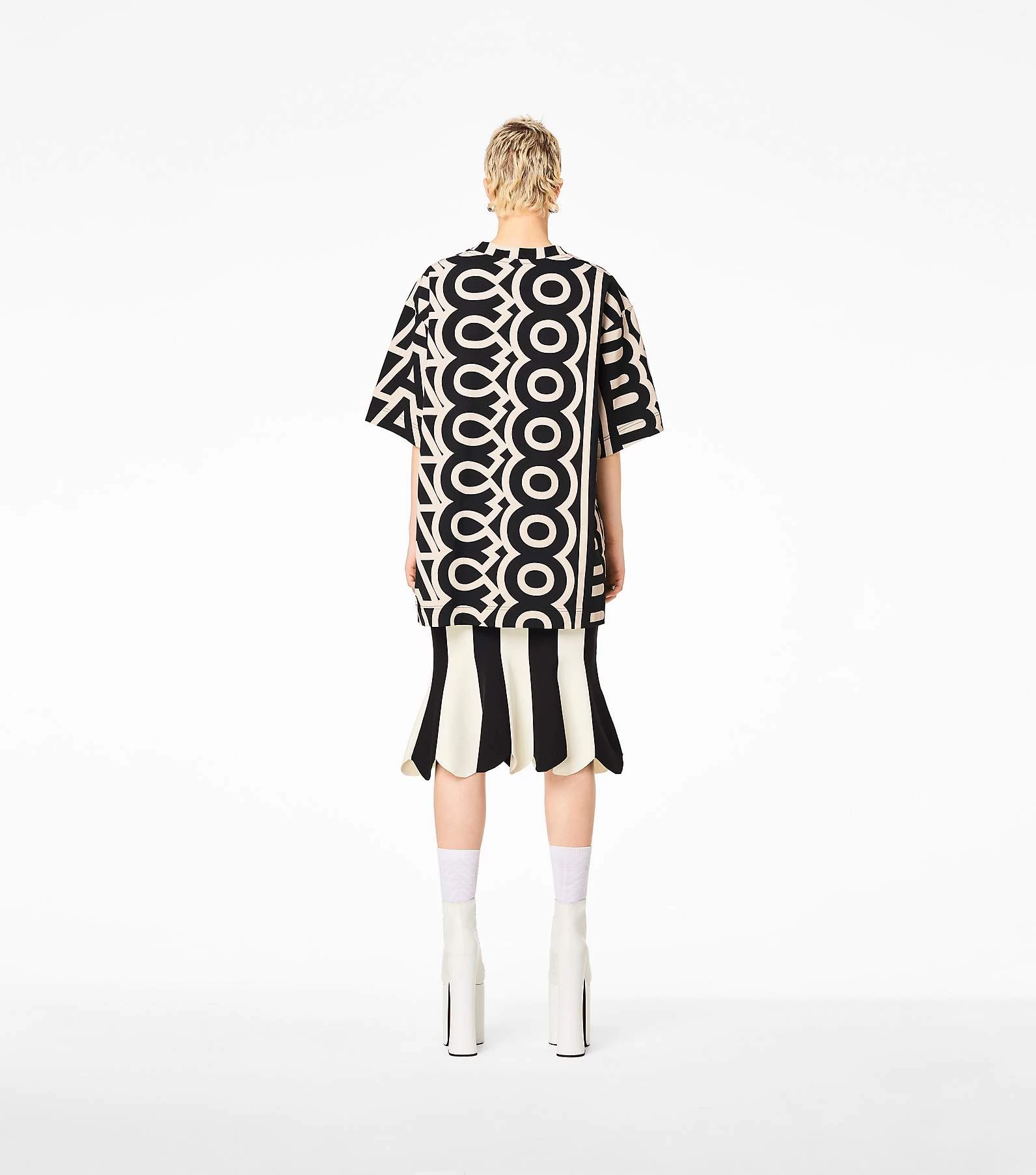 Marc Jacobs The Scuba Stripe Skirt BLACK/IVORY 7 Marc Jacobs The Scuba Stripe Skirt BLACK/IVORY - Image 5