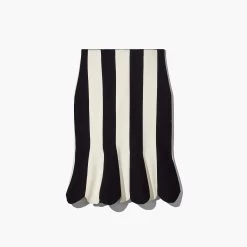 Marc Jacobs The Scuba Stripe Skirt BLACK/IVORY