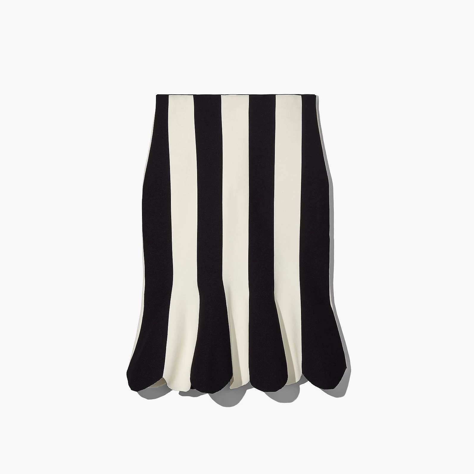 Marc Jacobs The Scuba Stripe Skirt BLACK/IVORY 3 Marc Jacobs The Scuba Stripe Skirt BLACK/IVORY