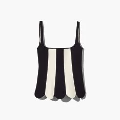 Marc Jacobs The Scuba Stripe Top BLACK/IVORY