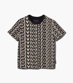 Marc Jacobs The Monogram Baby Tee BLACK/IVORY 13 Marc Jacobs The Monogram Baby Tee BLACK/IVORY -Fashion Store MJI 2P3RTP006C01 004 F8F8F8 1 1 ALT1