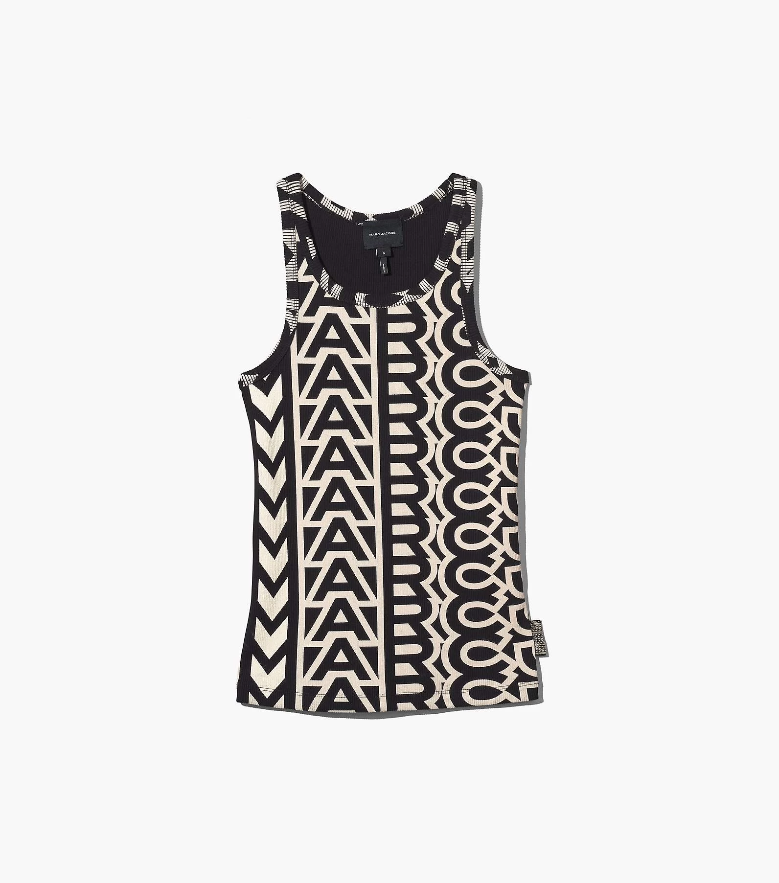Marc Jacobs The Monogram Rib Tank BLACK/IVORY 5 Marc Jacobs The Monogram Rib Tank BLACK/IVORY - Image 3