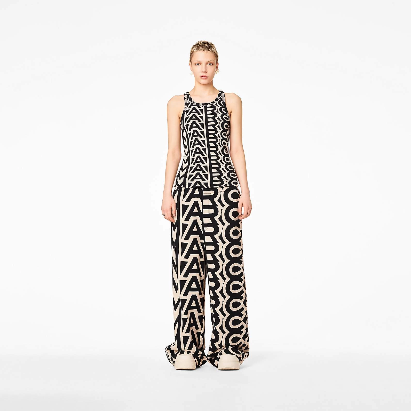 Marc Jacobs The Monogram Rib Tank BLACK/IVORY 3 Marc Jacobs The Monogram Rib Tank BLACK/IVORY