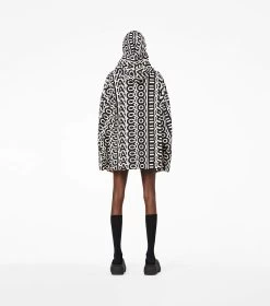 Marc Jacobs The Monogram Oversized Hoodie BLACK/IVORY -Fashion Store MJI 2P3RTP032C03 004 F8F8F8 1 1 ALT7