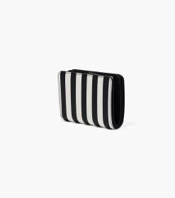 Marc Jacobs The Striped J Marc Mini Compact Wallet BLACK/WHITE 10 Marc Jacobs The Striped J Marc Mini Compact Wallet BLACK/WHITE -Fashion Store MJI 2P3SMP027S01 005 F8F8F8 1 1 ALT1