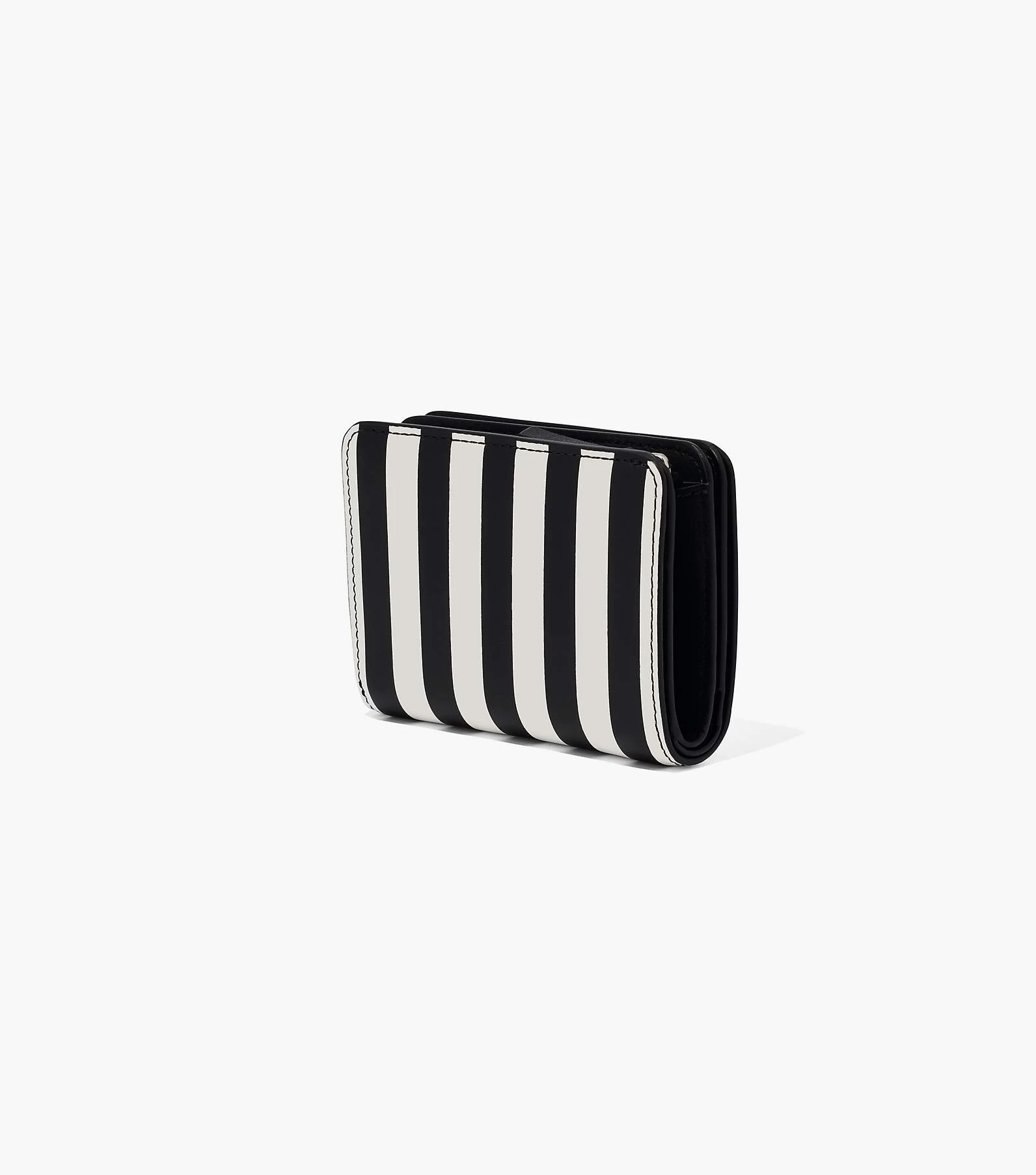 Marc Jacobs The Striped J Marc Mini Compact Wallet BLACK/WHITE 5 Marc Jacobs The Striped J Marc Mini Compact Wallet BLACK/WHITE - Image 3