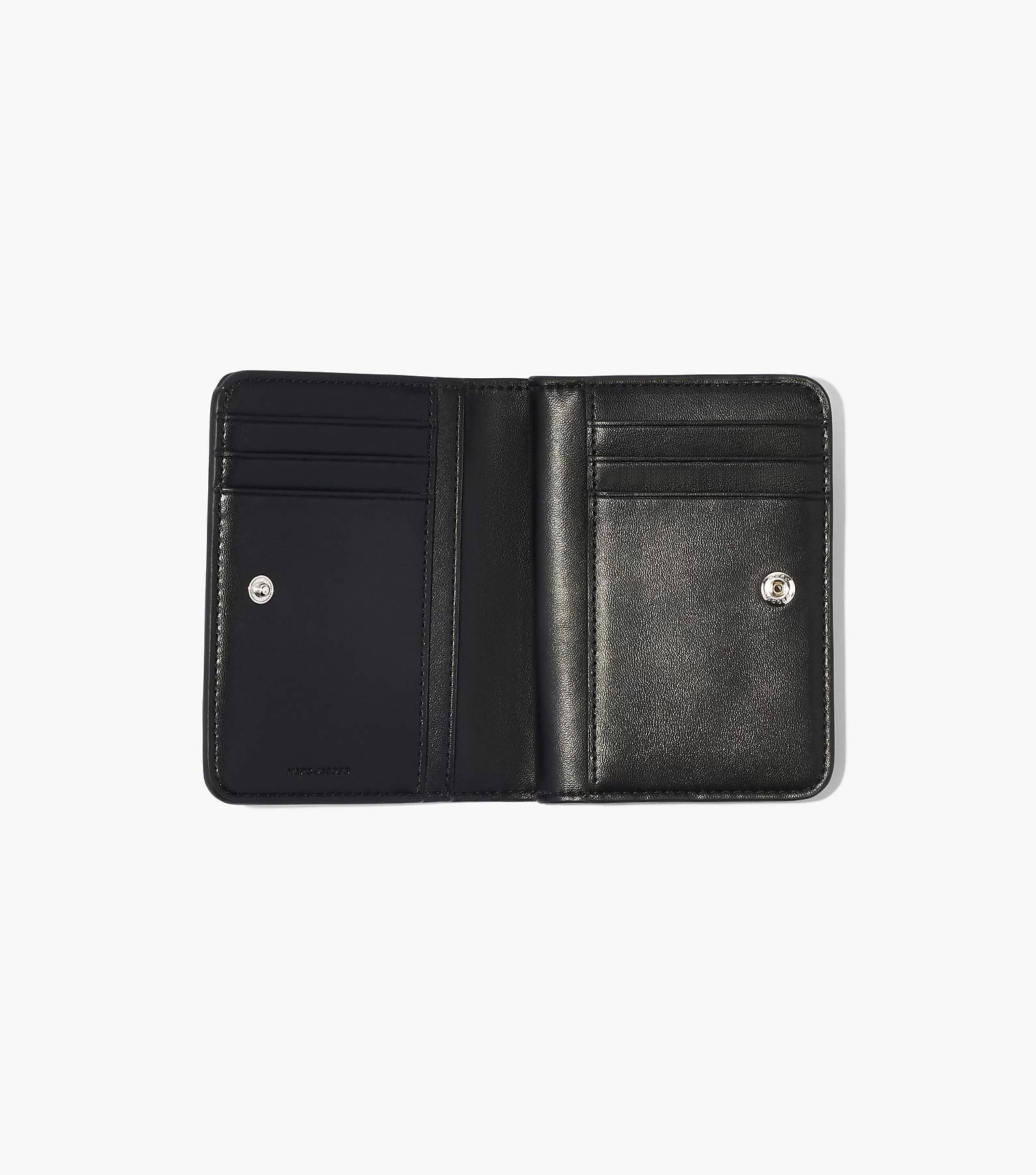 Marc Jacobs The Monogram Mini Compact Wallet BLACK/WHITE 7 Marc Jacobs The Monogram Mini Compact Wallet BLACK/WHITE - Image 5