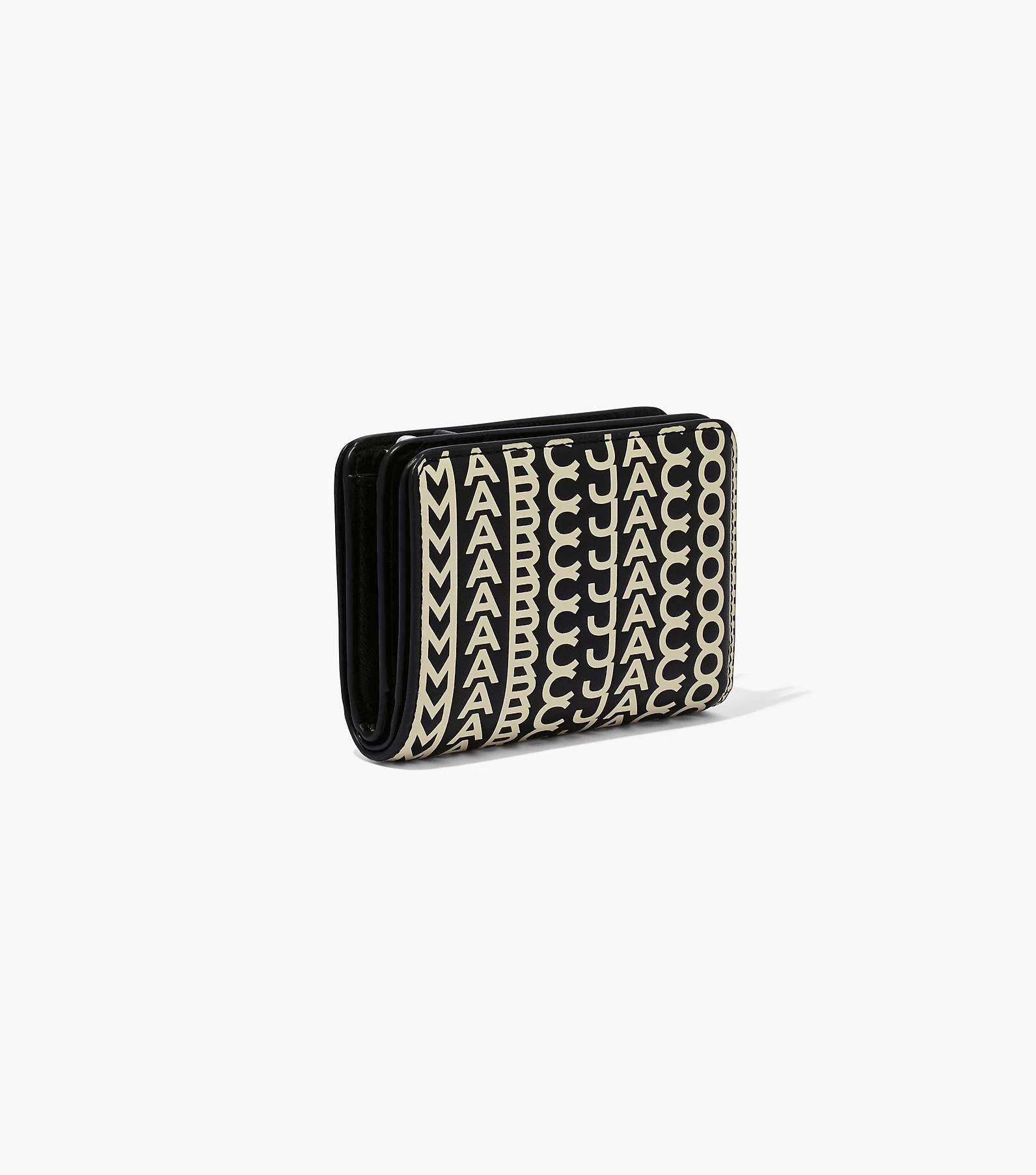Marc Jacobs The Monogram Mini Compact Wallet BLACK/WHITE 9 Marc Jacobs The Monogram Mini Compact Wallet BLACK/WHITE - Image 7