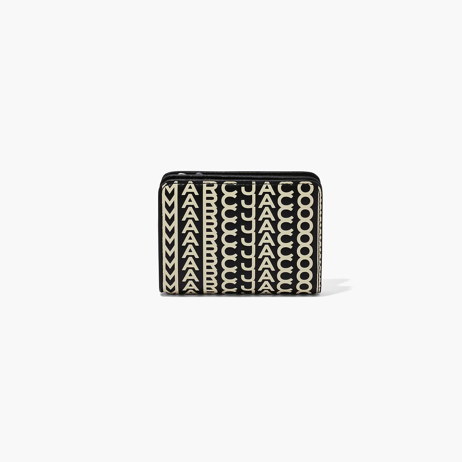 Marc Jacobs The Monogram Mini Compact Wallet BLACK/WHITE 3 Marc Jacobs The Monogram Mini Compact Wallet BLACK/WHITE