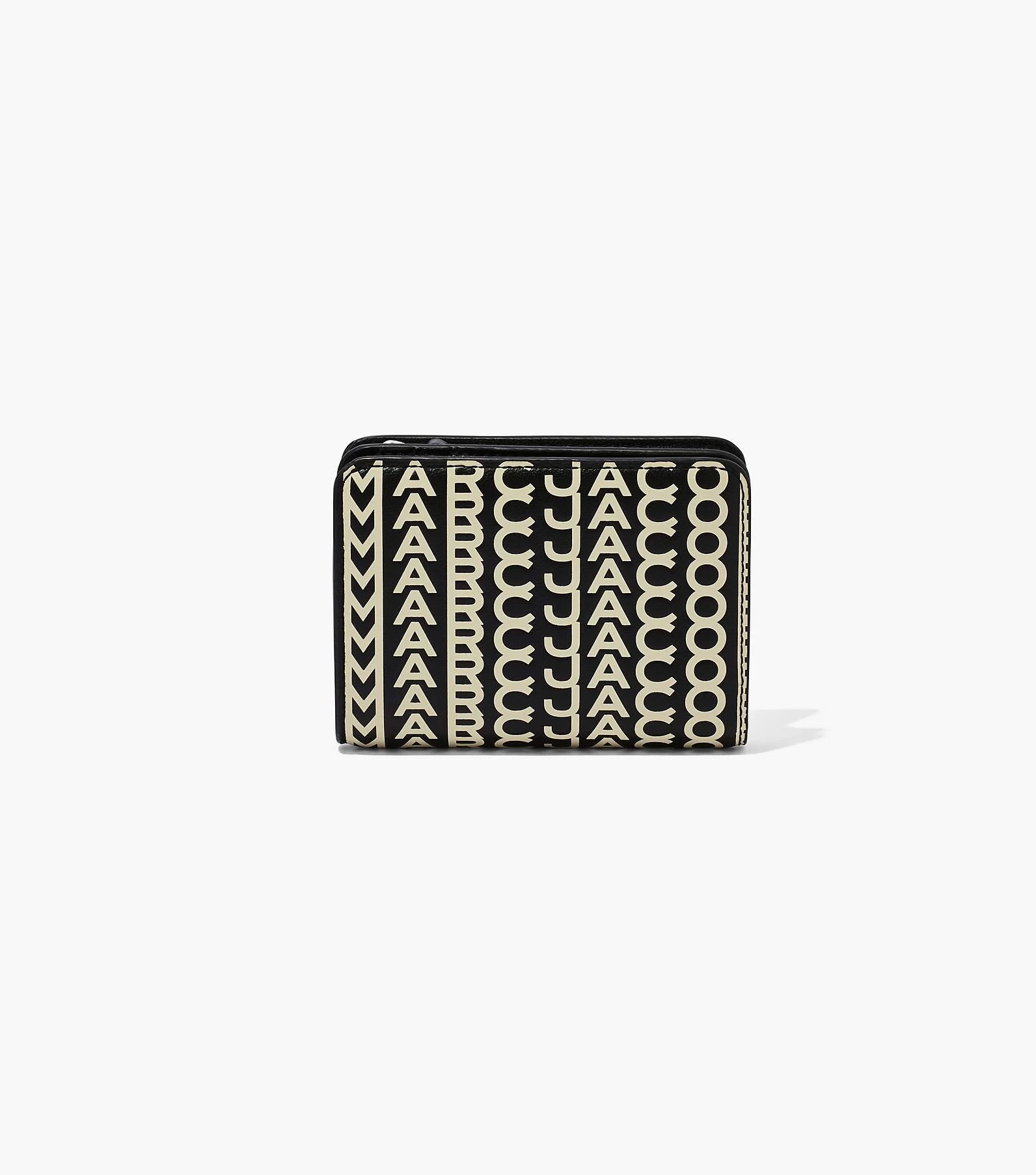 Marc Jacobs The Monogram Mini Compact Wallet BLACK/WHITE 5 Marc Jacobs The Monogram Mini Compact Wallet BLACK/WHITE - Image 3