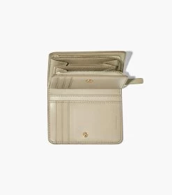 Marc Jacobs The Monogram Mini Compact Wallet KHAKI -Fashion Store MJI 2P3SMP054S01 223 F8F8F8 1 1 ALT4