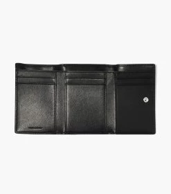 Marc Jacobs The Monogram Medium Trifold Wallet BLACK/WHITE -Fashion Store MJI 2P3SMP055S01 005 F8F8F8 1 1 ALT3