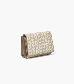 Marc Jacobs The Monogram Medium Trifold Wallet KHAKI -Fashion Store MJI 2P3SMP055S01 223 F8F8F8 1 1 ALT2