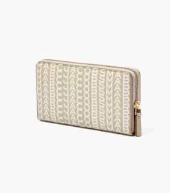 Marc Jacobs The Monogram Continental Wallet KHAKI -Fashion Store MJI 2P3SMP056S01 223 F8F8F8 1 1 ALT1