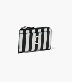 Marc Jacobs The Striped J Marc Top Zip Multi Wallet BLACK/WHITE 10 Marc Jacobs The Striped J Marc Top Zip Multi Wallet BLACK/WHITE -Fashion Store MJI 2P3SMP093S01 005 F8F8F8 1 1 ALT2