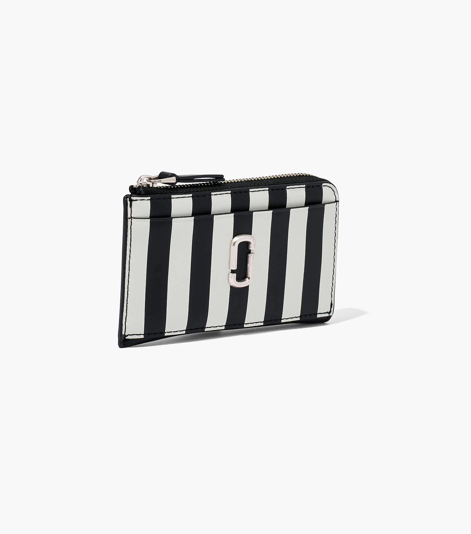 Marc Jacobs The Striped J Marc Top Zip Multi Wallet BLACK/WHITE 6 Marc Jacobs The Striped J Marc Top Zip Multi Wallet BLACK/WHITE - Image 4