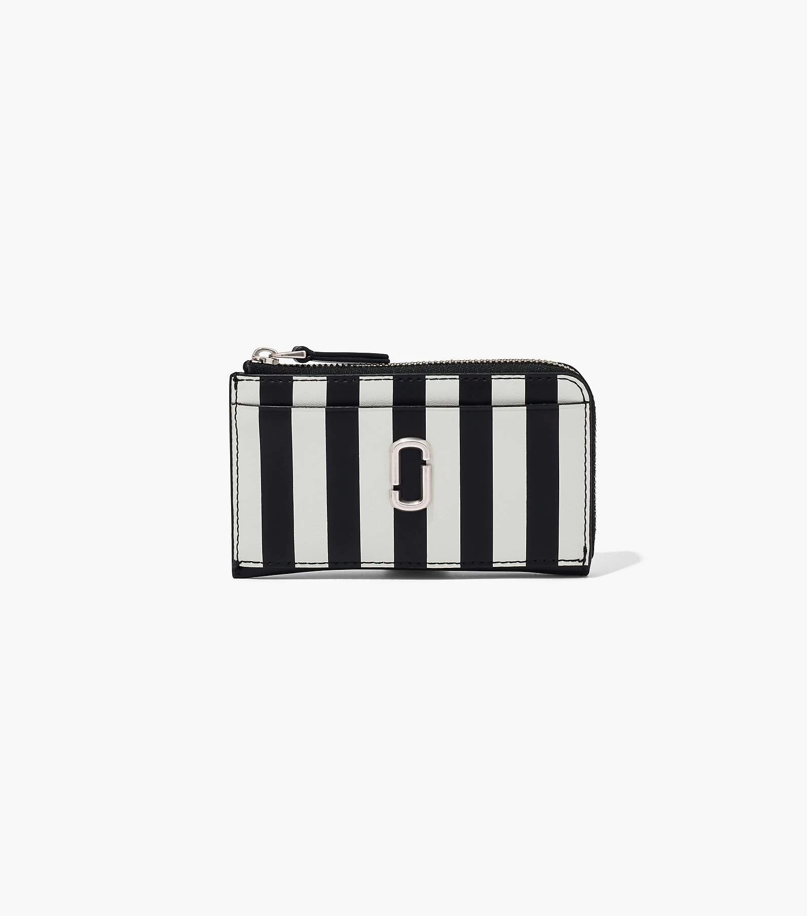 Marc Jacobs The Striped J Marc Top Zip Multi Wallet BLACK/WHITE 4 Marc Jacobs The Striped J Marc Top Zip Multi Wallet BLACK/WHITE - Image 2